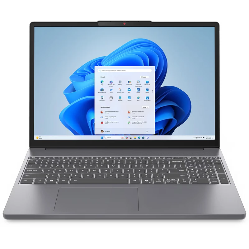 لپ تاپ 15.3 اینچی لنوو مدل IdeaPad Slim 3 15IRH10-i5 13420H-16GB DDR5 4800MHz-512GB SSD-IPS نمای ۳